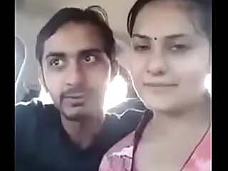 Desi Lovers banged in car and fucked hardly in hotel room